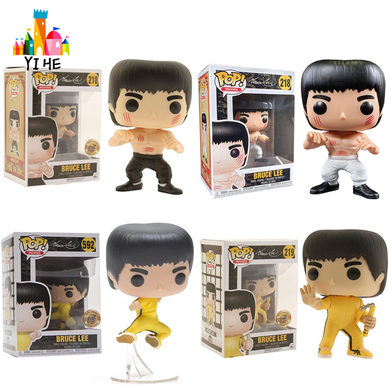 スポーツ Funko Bruce Lee Special edition set of 4 Gift Protector Funko Pop Bruce Lee Series Vinyl Figure Collection