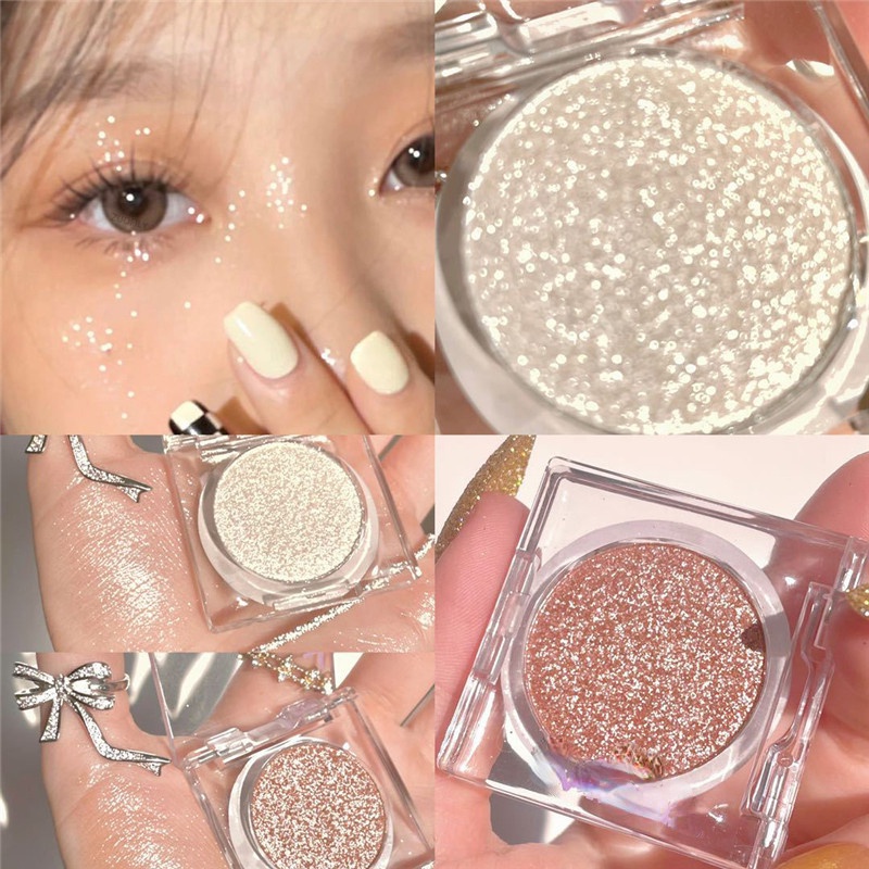 Niu Lang Monochrome Eyeshadow Palette/Pearl Glitter Brightening High ...