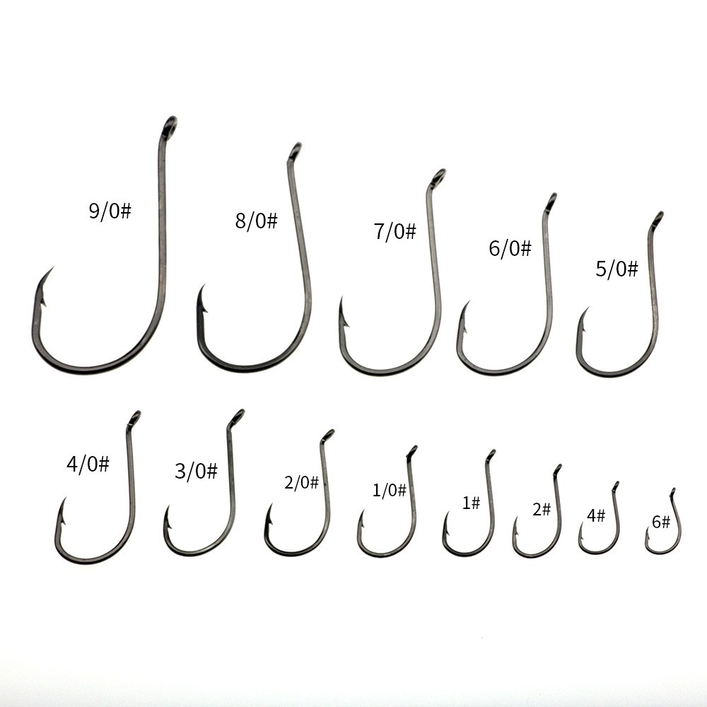 50pcs/lot 8299 fishing hook Octopus Beak Bait Fishhooks Offset High ...