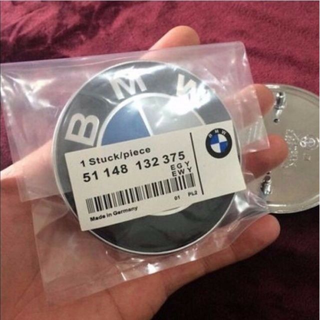 82mm Emblem Fit Front Hood Rear Trunk Bonnet Boot Roundel Badge 2pins ...
