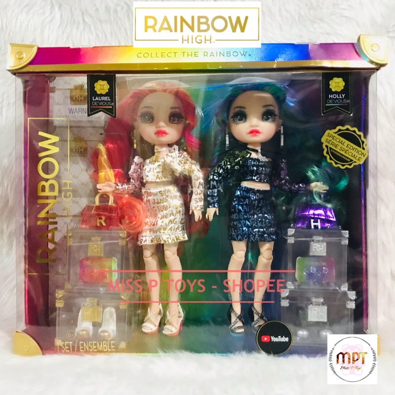 RAINBOW HIGH - Laurel & Holly De'Vious Special Edition Twin (2-Pack ...