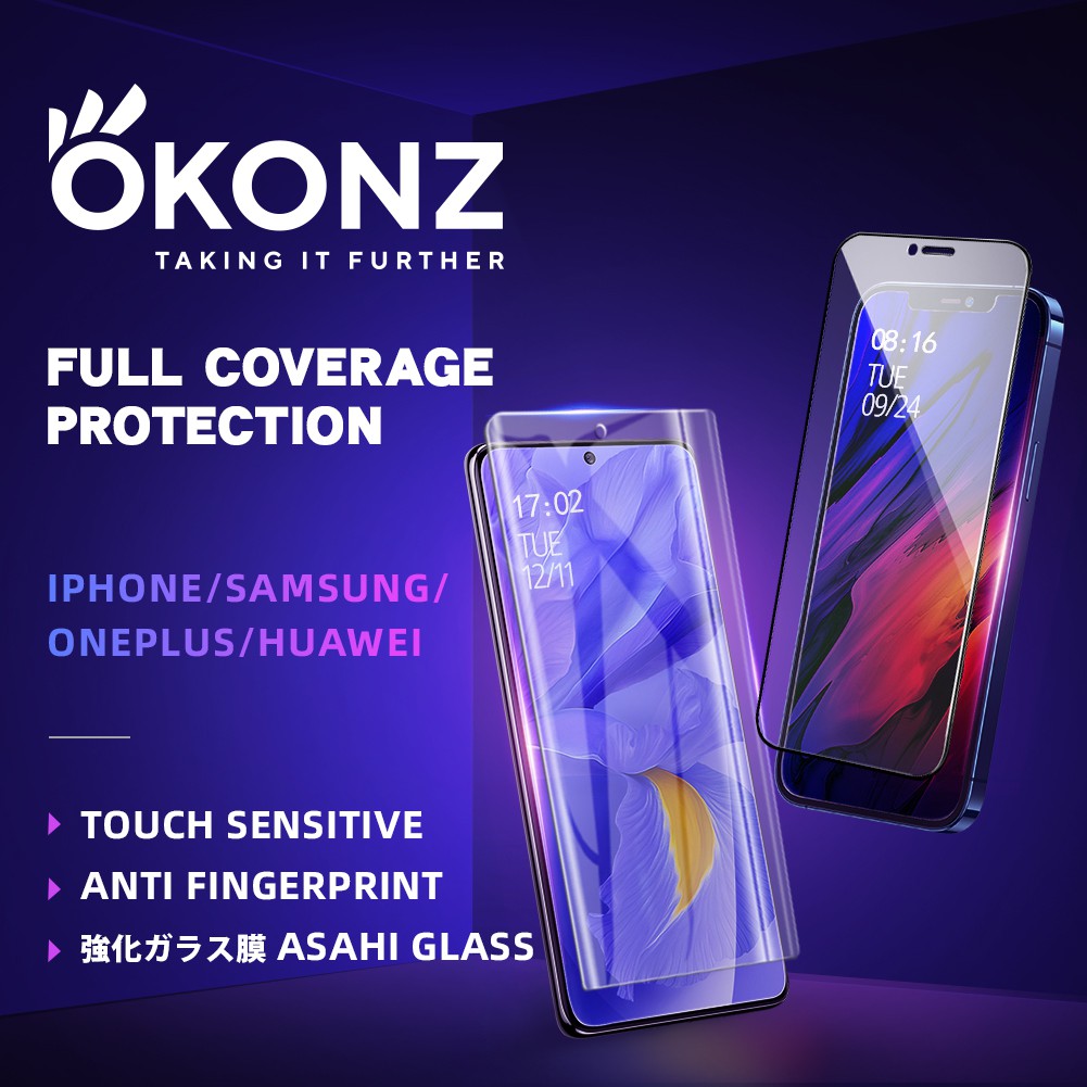OKONZ iPhone 14 Pro Max/14 Pro/14/13/12 Pro Max /11 Pro Max/Xs Screen Protector Tempered Glass