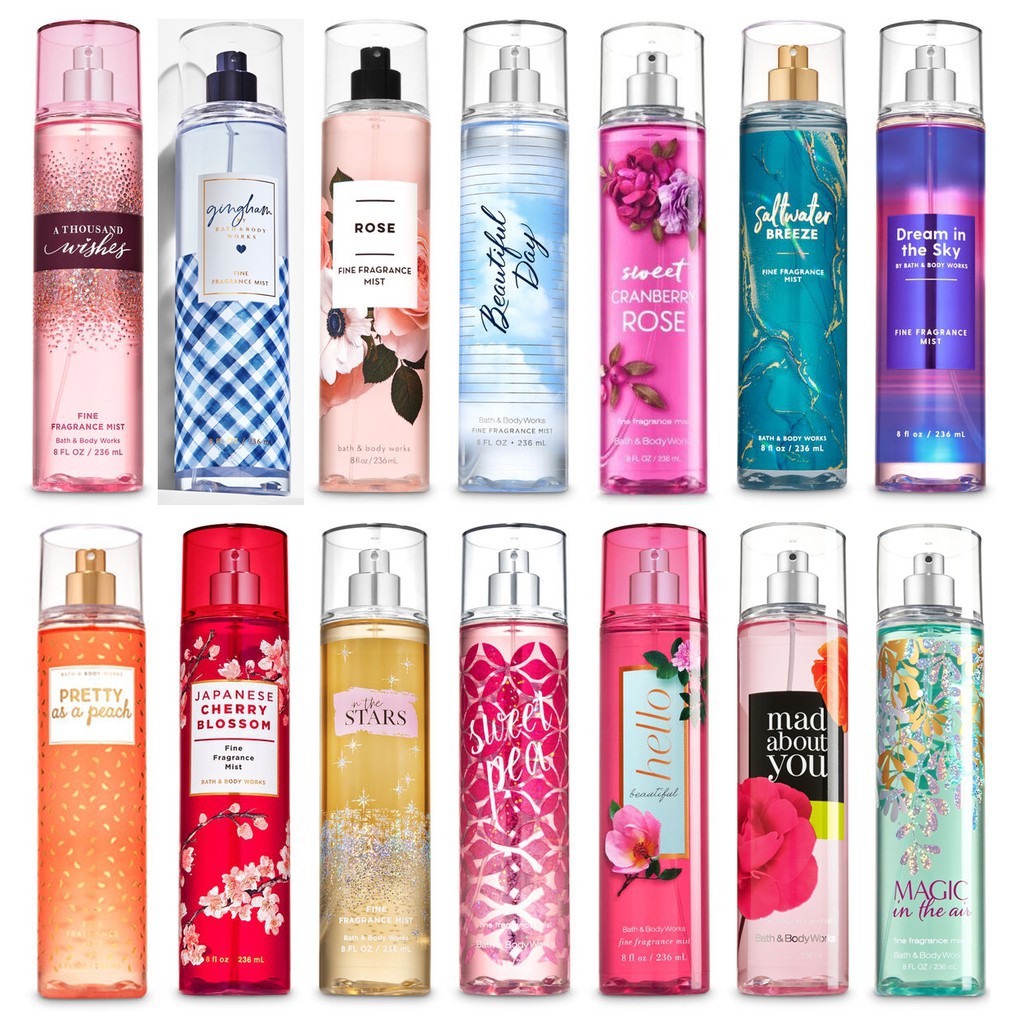 Bath And Body Works Fine Mist Collection 236ml Shopee Singapore