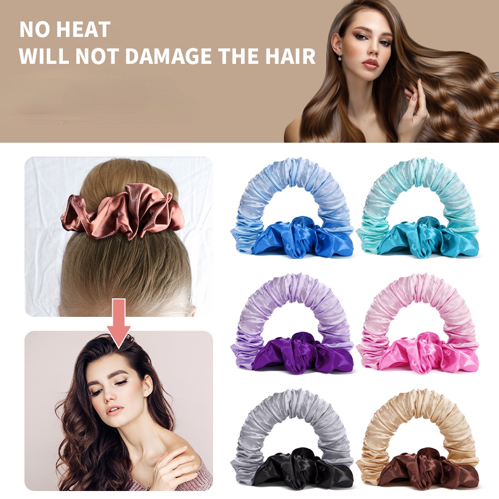 Creative DIY Lazy Hair Curler Ring / Big Wave Magic Portable Curling ...