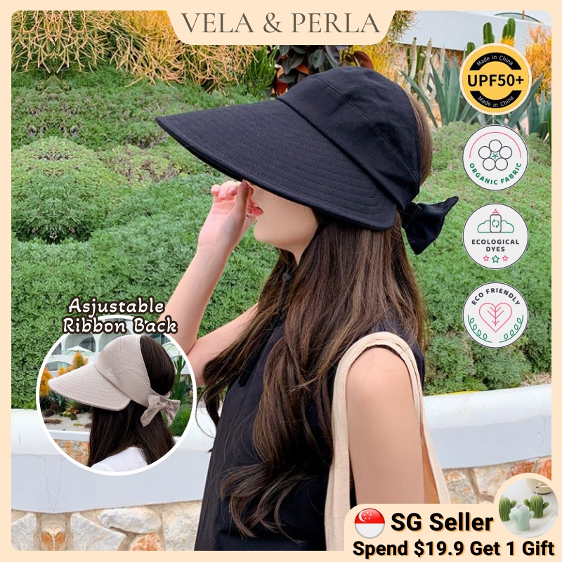 Sun Hat Summer Female Sun Hats Big Brim Bowknot Foldable Straw Hat Casual  Outdoor Beach Cap for Women Protected Hat