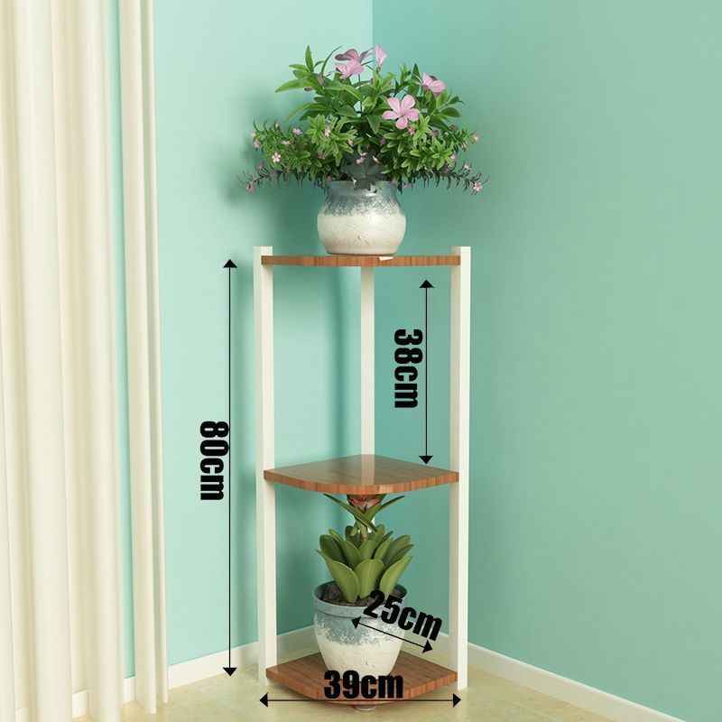 Corner shelf corner flower stand living room indoor succulent balcony