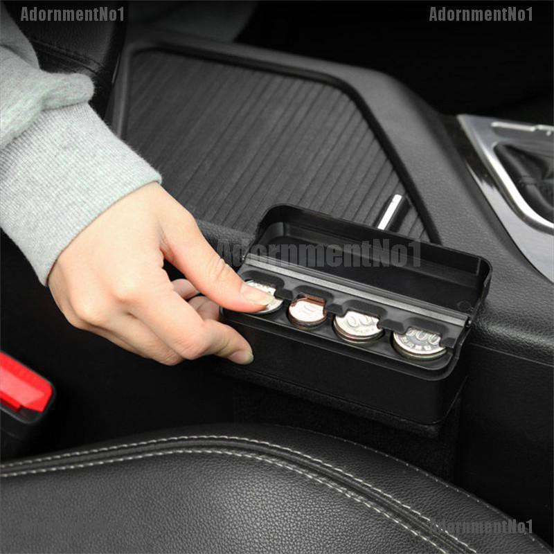 [AdornmentNo1]  Car Interior Coin Pocket Cases Holder Plastics Storage Box Dispenser Organizer
