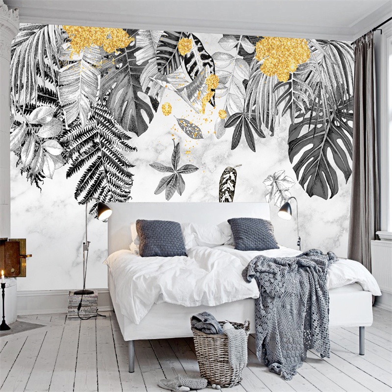 Stickers Mural Tropical Plantes