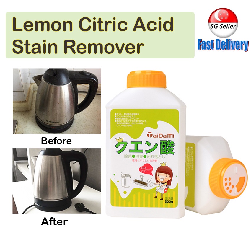 300g Lemon Citric Acid Stain Scale Remover Tea Pot Cleaner Kettle