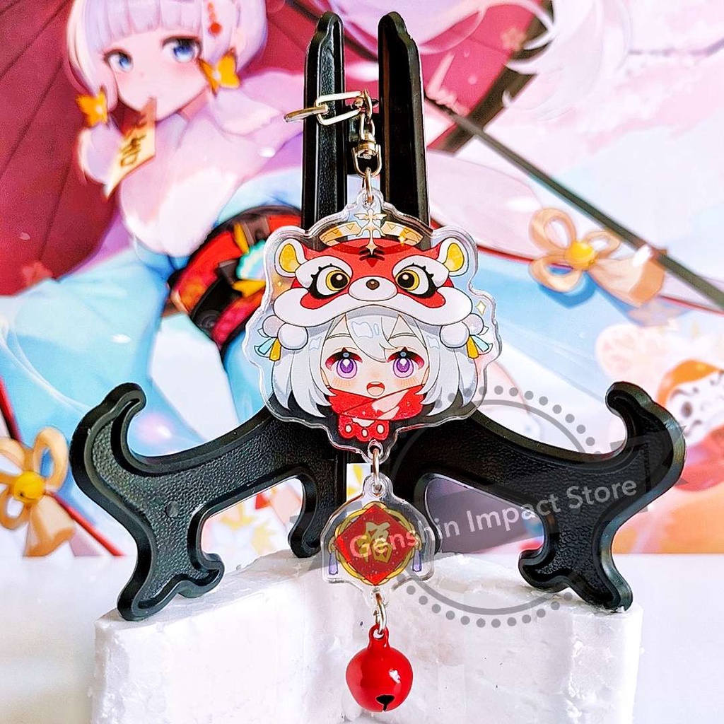 PAIMON Genshin Impact game character keychain CNY VERSION (printed in ...