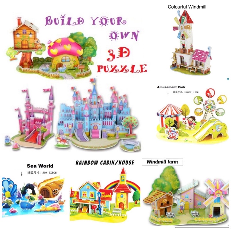 3D Puzzle For Children Gifts Children Day DIY Jigsaw Puzzle Party Gifts ...