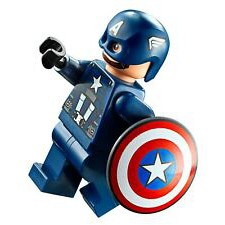 Minifigure LEGO® Marvel - Captain America - Super Briques
