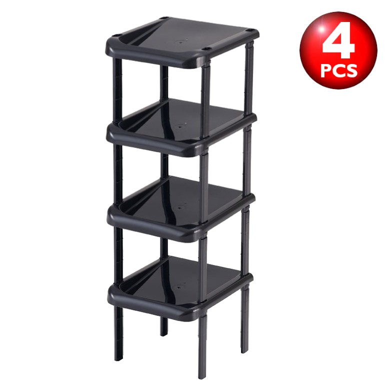 [Japan] YAMADA Joint Shoes Rack (1/4/5 Tier) / Stackable Shoe Organizer ...
