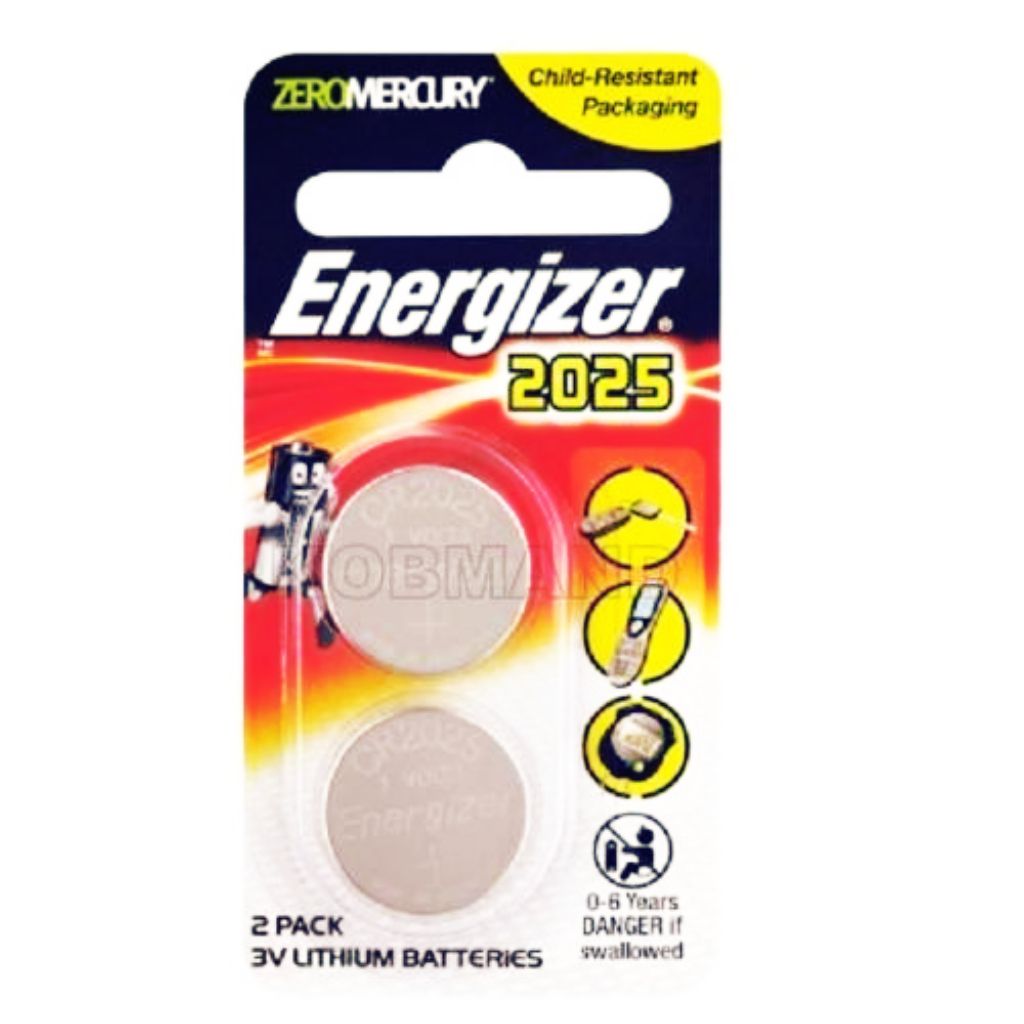 Energizer CR2025 3V Lithium Coin Batteries Zero Mercury 2 pcs 1 pack –  Mavens Collection