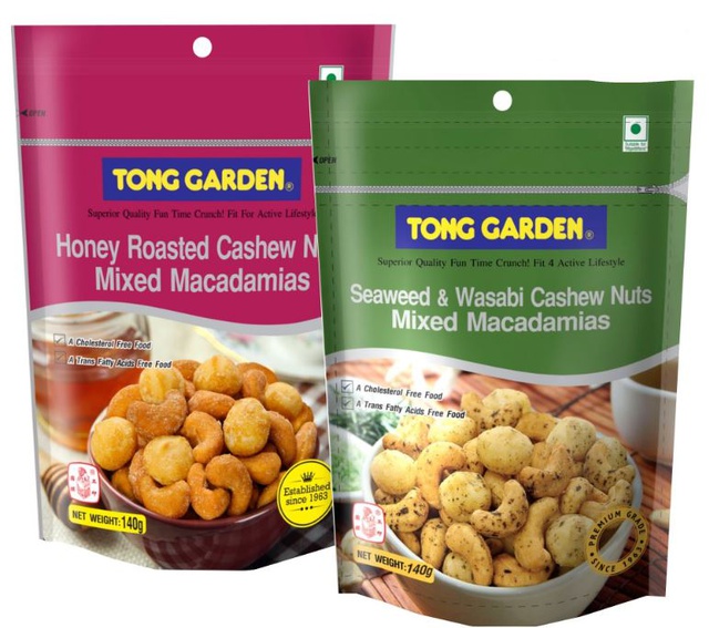 Tong Garden Cashew Nuts mixed Macadamia Combo / Honey 140g + Seaweed