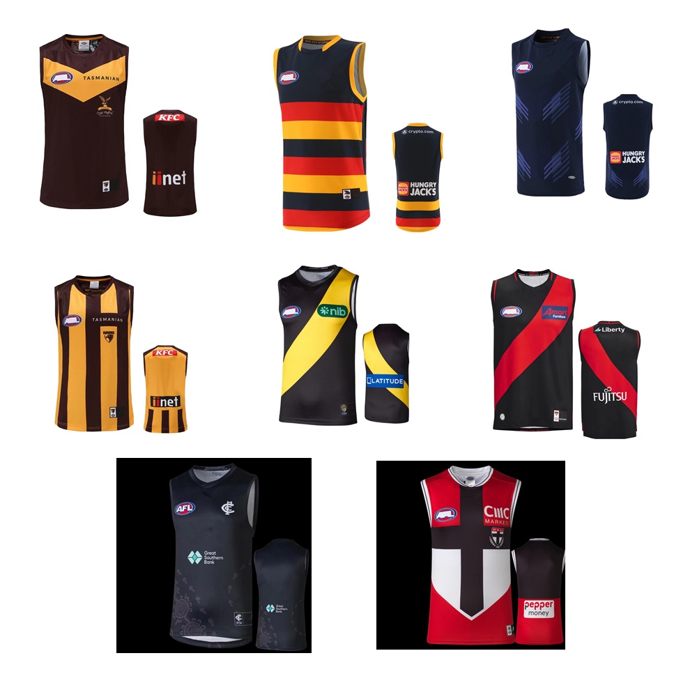 New style 2023 2025 AFL jersey GWS GIANTS GUERNSEY Essendon Bombers St