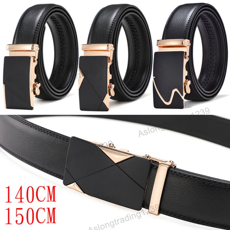 150cm/140cm Extra Long Men Belt Men Plus Size Leather Girdle Waist Band ...