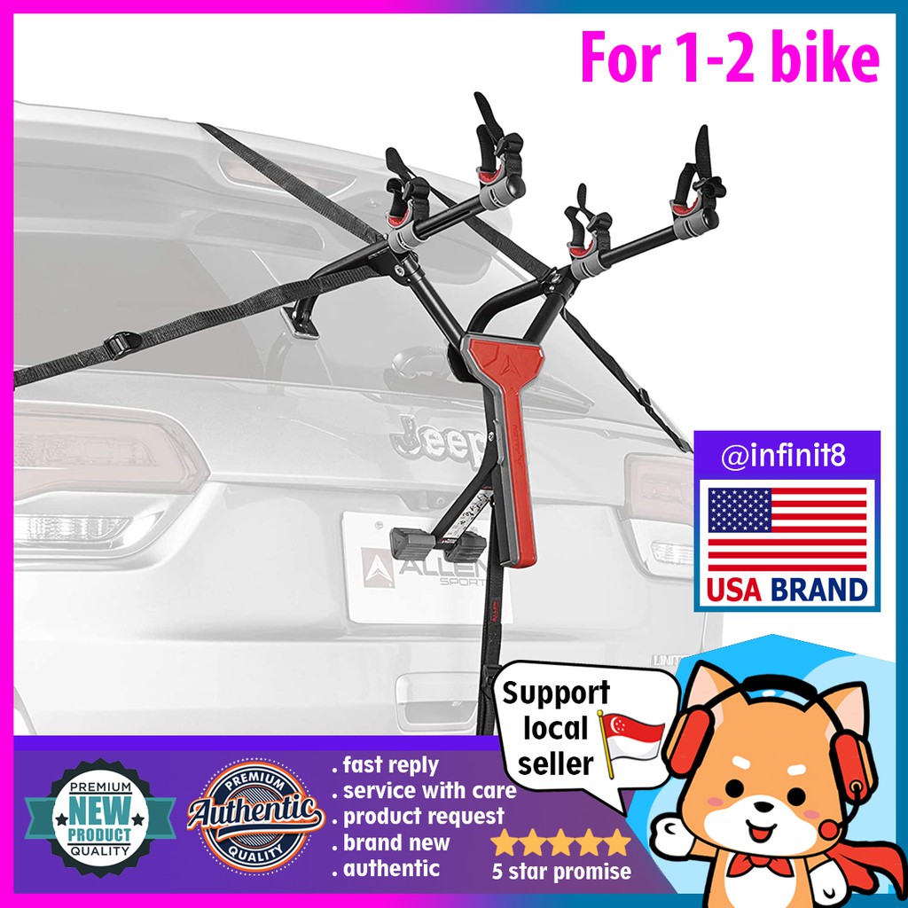 allen sports ultra compact trunk mounted bike rack