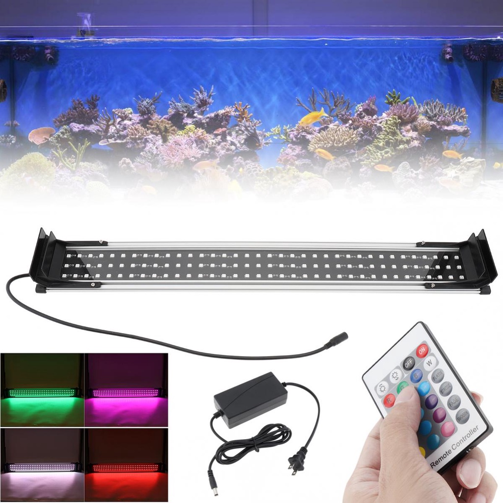 26cm70cm RGB 110V240V Aquarium Full Spectrum Lamp Fish Tank LED