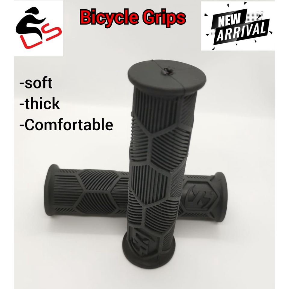 LS Bicycle Handle Grips Black Color Handlebar Grip Handlebar Grip ...