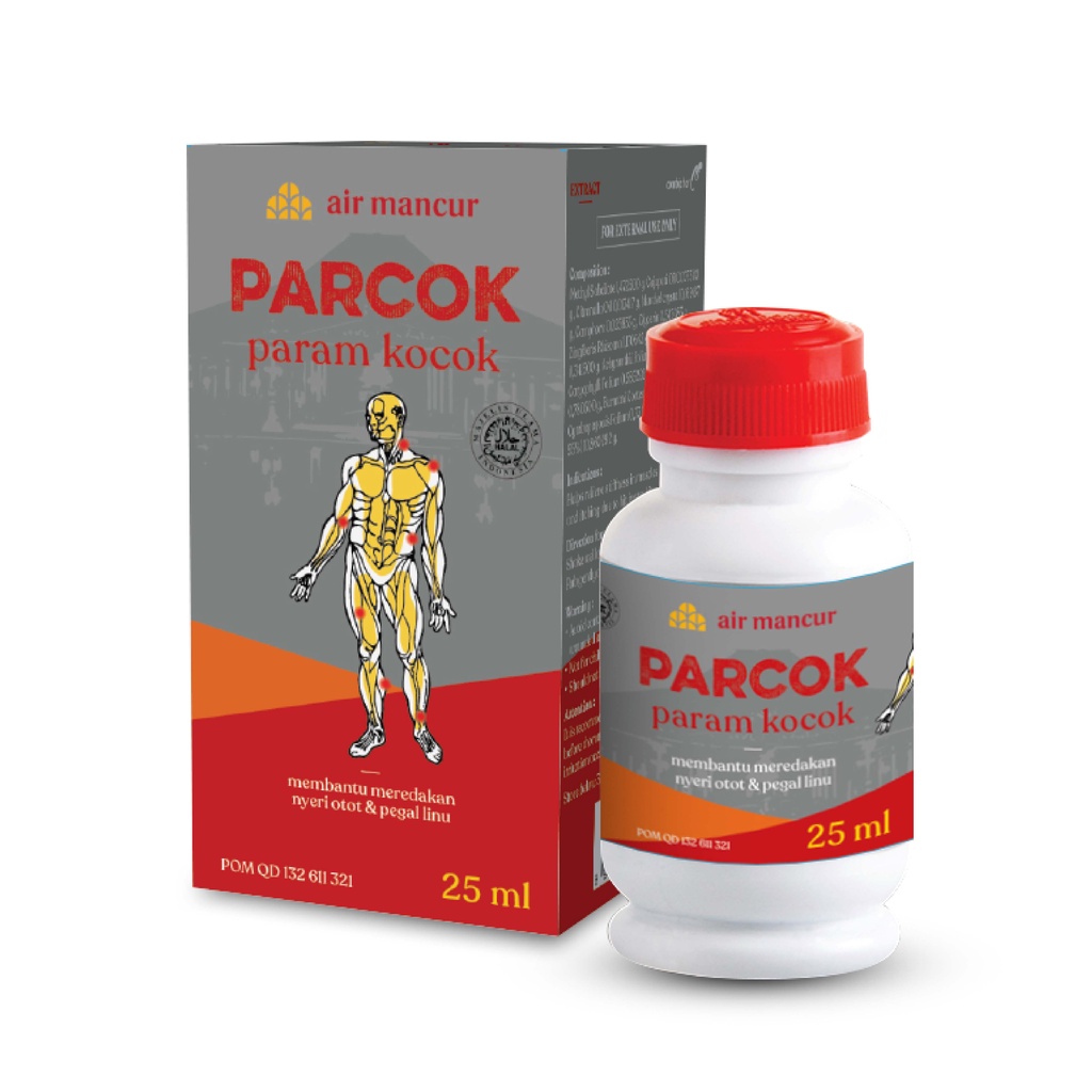 Air Mancur Param Kocok 25ml - Minyak Urut Hangat Mengurangi Pegal Linu - Gambar 3