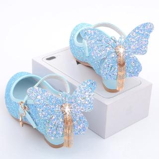 Girls blue sale party shoes