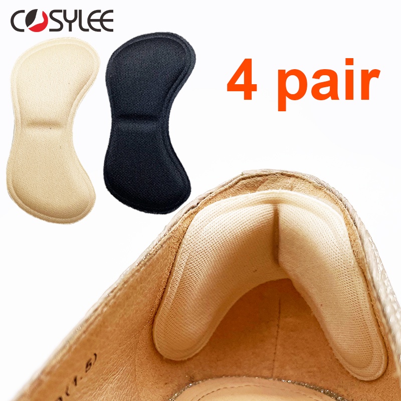 4 Pairs Heel Insoles Pads Patch Pain Relief Anti wear Cushion Feet Care Heel Protector Adhesive Back Sticker Shoes Insert Insole Shopee Singapore