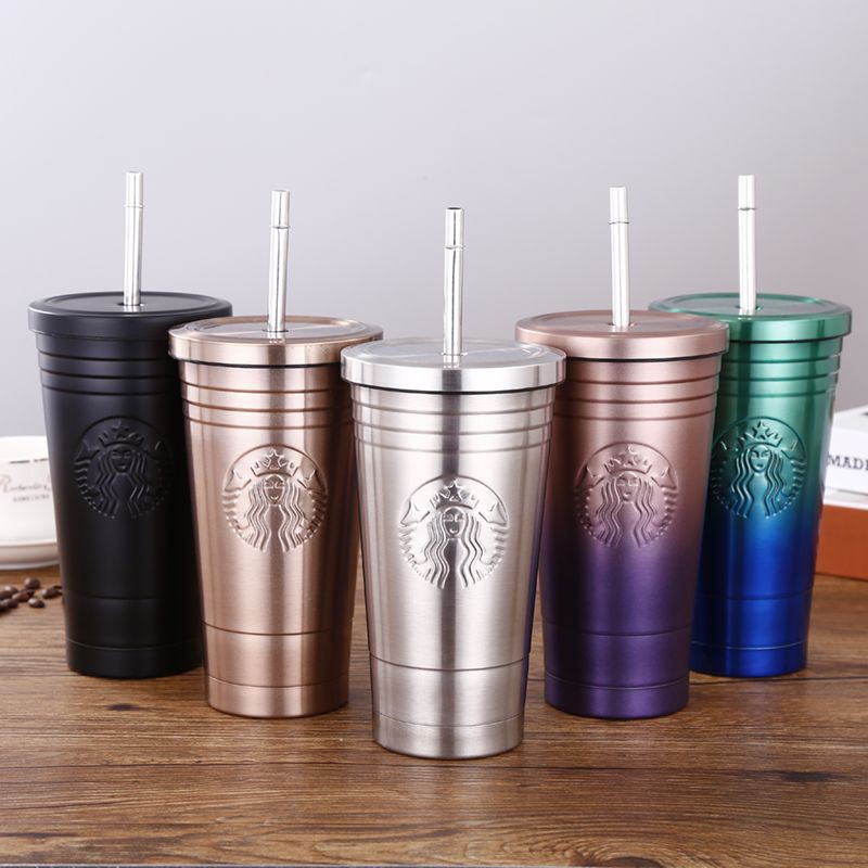 Starbucks Stainless Steel Cold Cup Tumbler Thermos Thermal Flask 473ml Shopee Singapore