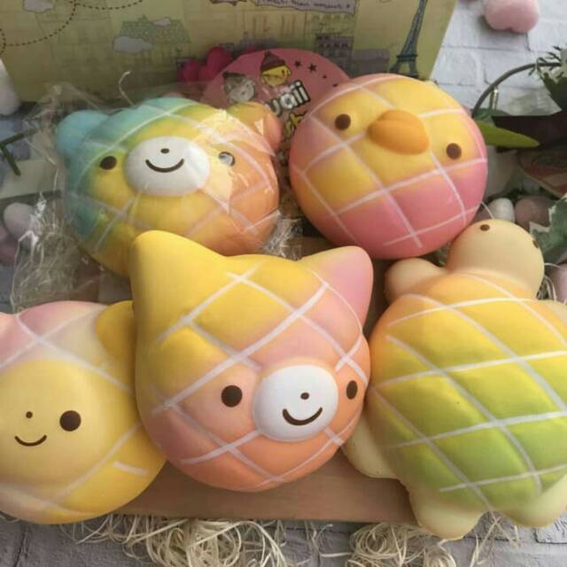 Japanese Jumbo Squishy Bread Bakery Bread Toy Cute Animal Model Skuisy ...