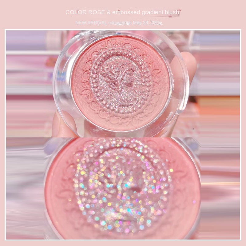 Colorrose腮红 Blush Gradient Embossed Blush Natural Nude Makeup Repairing ...