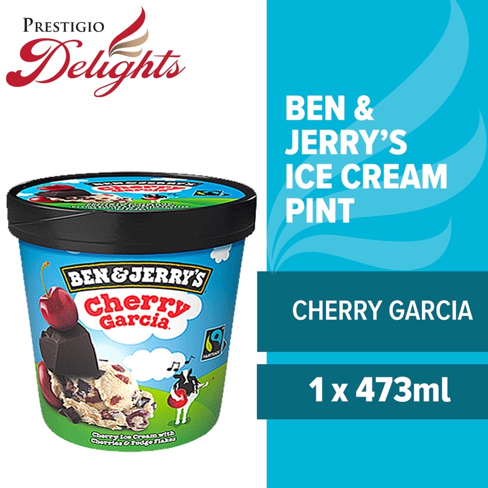 Ben And Jerry S Ice Cream Pint Cherry Garcia 473ml By Prestigio Delights Shopee Singapore