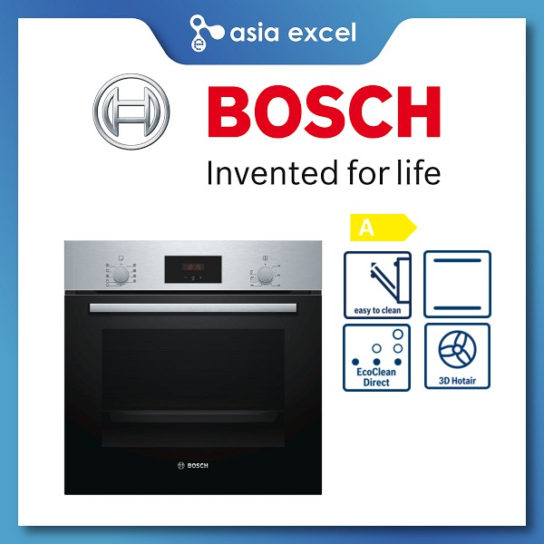 BOSCH HBF134BS0K 66L BUIILTIN OVEN WITH 3D HOT AIR Shopee Singapore