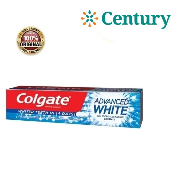 Colgate Advanced Whitening Toothpaste 150gr / Pasta Gigi / Pemutih Gigi / Odol / Anti Plak