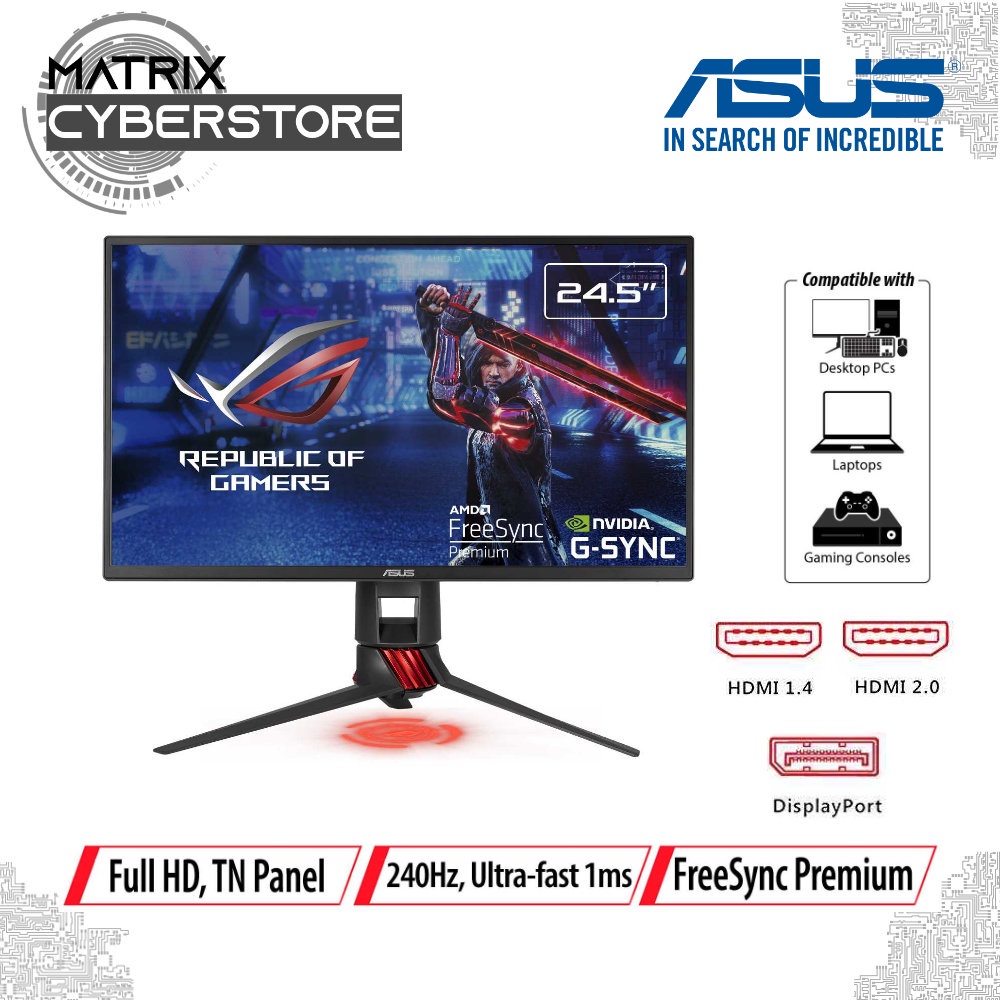 HOT Asus Xg258q Asus Rog 240hz 1ms Asus Xg258q 240hz Rog