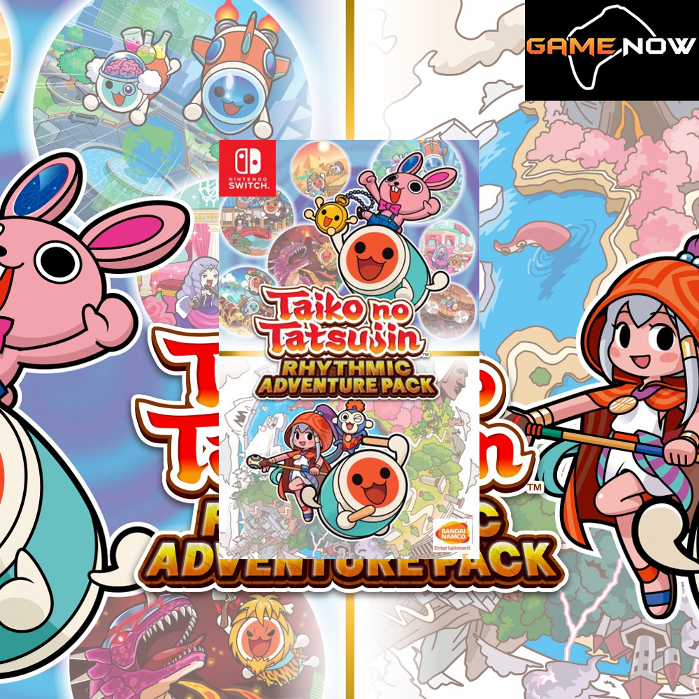 Taiko No Tatsujin: Rhythmic Adventure Pack Sur Nintendo Switch, Version Asiatique Texte Anglais, Neuf