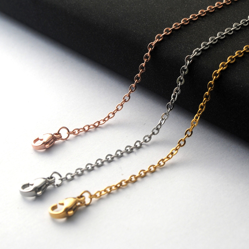 Gold stainless steel hot sale chain necklaces