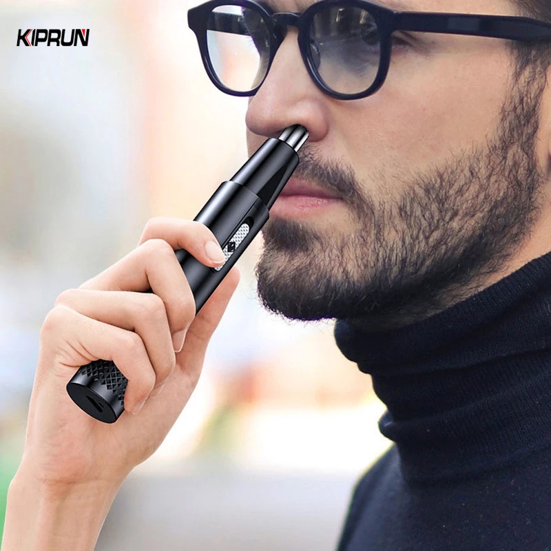 KIPRUN Electric Nose Hair Clipper USB Rechargeable Nose Hair Trimmer Nose Ear Hair Trimmer