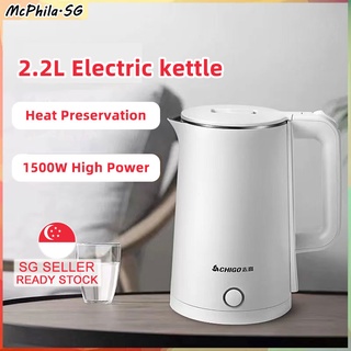  AZEUS Electric Kettle 1500W Tea Kettle, 1.8L Large Capacity  with Auto Shut-Off and Boil-Dry Protection, BPA-Free: Home & Kitchen