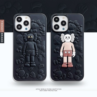 Lot of 4 Kaws iPhone 12 Pro Max case cover cell cartoon With keychain