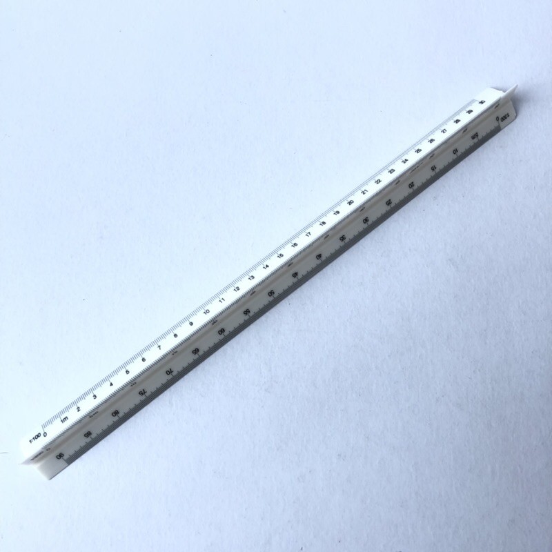 Triangular Metric Scale/Toblerone Ruler 12 inch for Architecture (1:100 ...