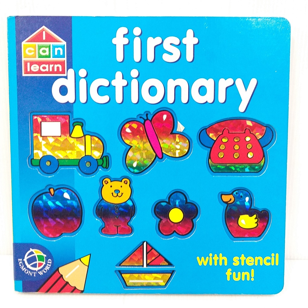 First Dictionary English Book Second Hand Board Stencil Cover | Shopee ...