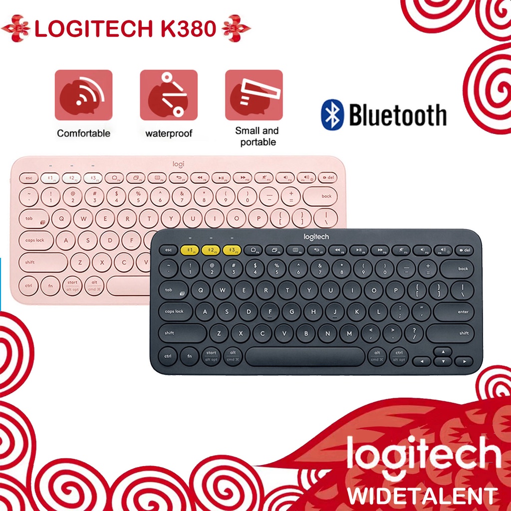 Original Logitech K380 Wireless Bluetooth Keyboard k380 Multi Device