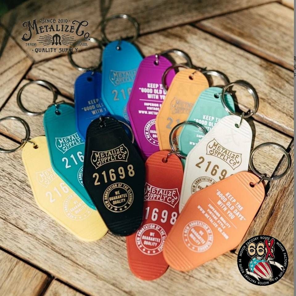 METALIZE Retro Hotel Key Ring (11 Colors) | Shopee Singapore