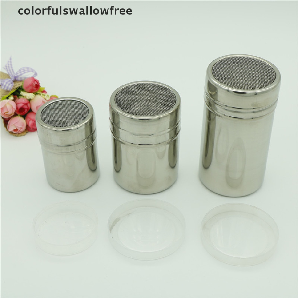 colorfulswallowfree Stainless Steel Chocolate Shaker Icing Sugar Powder ...