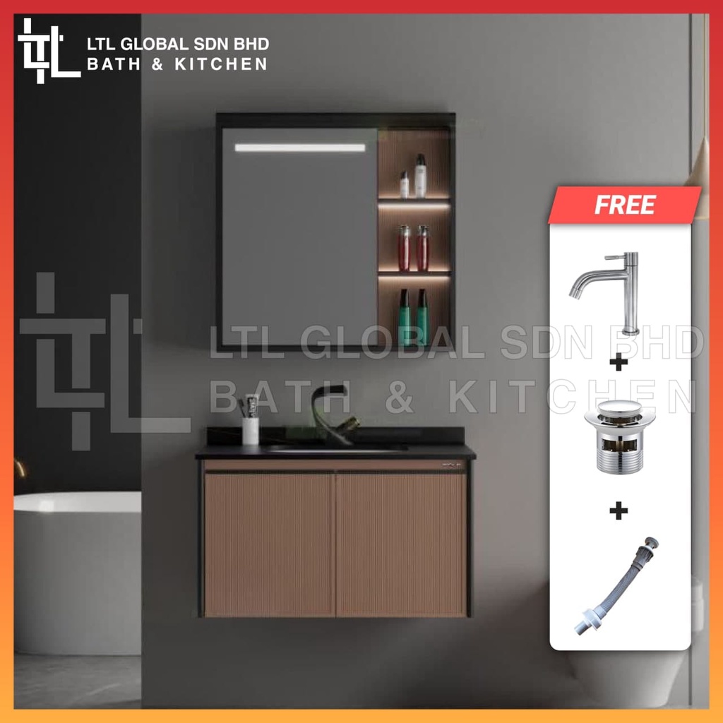 CORRO Modern Design Bathroom Basin Cabinet Aluminium Basin Cabinet Wash ...