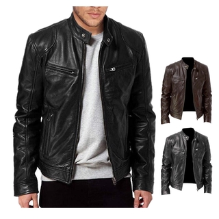 Mens leather hot sale jacket clearance