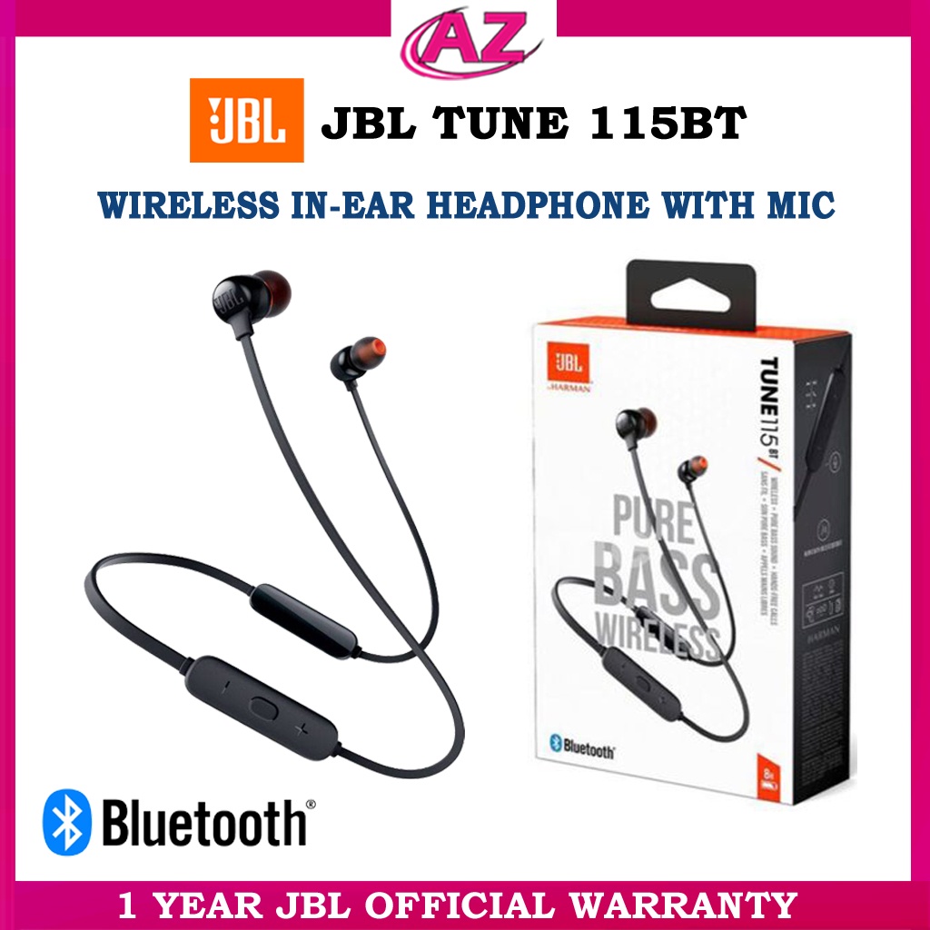 JBL Tune 115BT Wireless Headphones with Deep Bass 8 Hour Battery