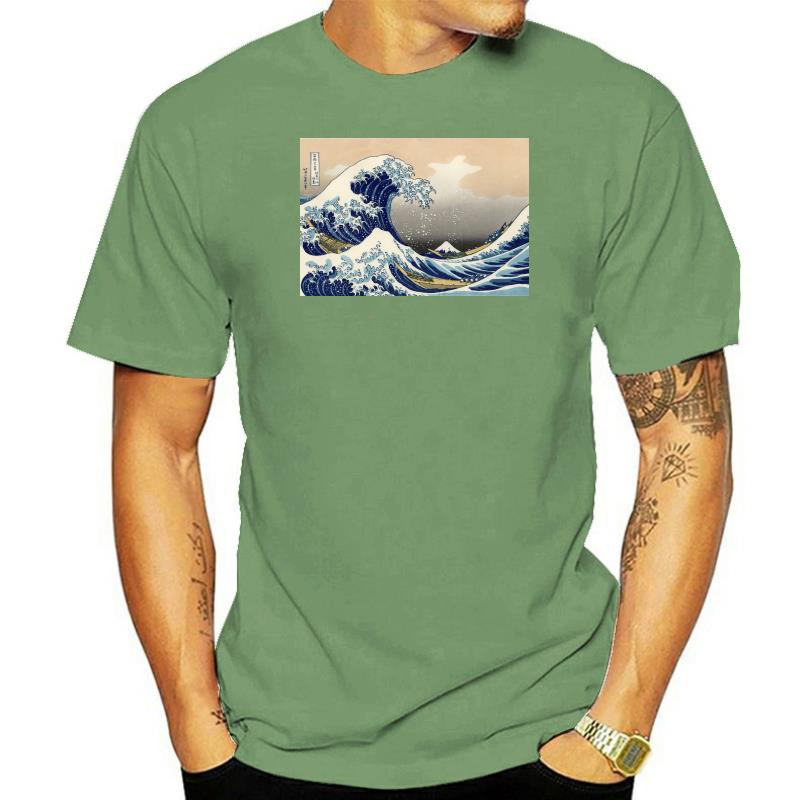 Hokusai The Great Wave T Shirt Aesthetic Japanese Vaporwave Classic Art Plus Size Tee Shirt