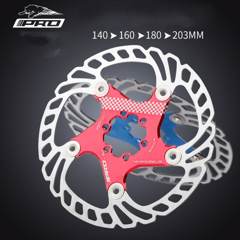 203mm mountain bike rotor clearance
