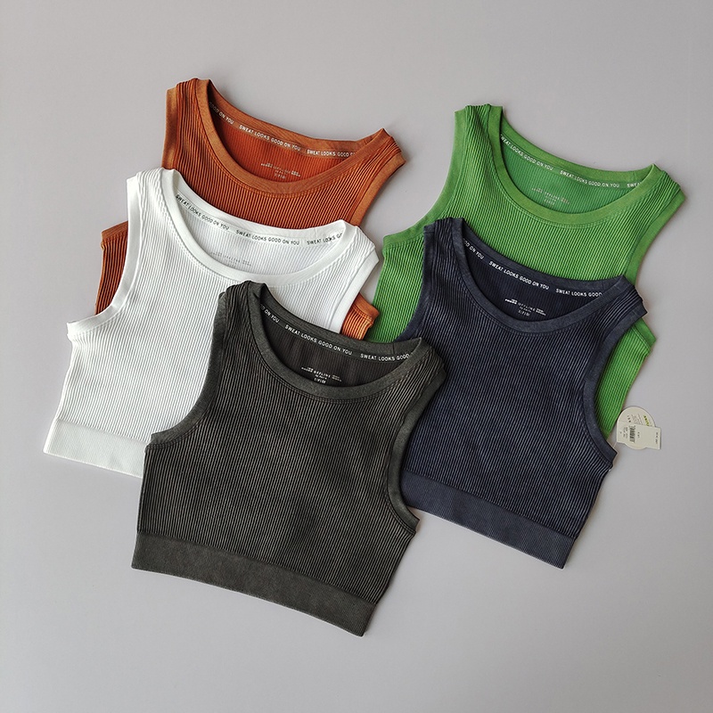 Fit.HER Sports I-shaped Vest Women's No Steel Ring Quick Dry Running Fitness Top Sleeveless Yoga Suit Breathable Blouse